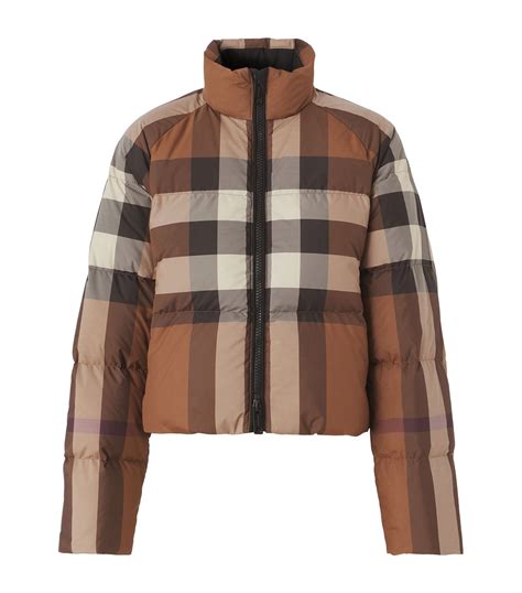 burberry cropped puffer|burberry puffer coat women's.